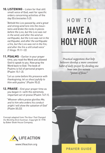 How to Have a Holy Hour Bookmark — (Pack of 50)